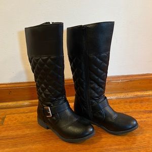 Size 13 girls black boots